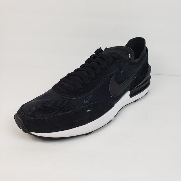 Nike Waffle One Mens Size 13 Black White Athletic Sneaker Shoes DA7995-001 - Picture 2 of 11